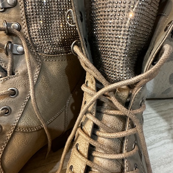 Women’s Guess Moto Combat Boots size 9 - Picture 5 of 14